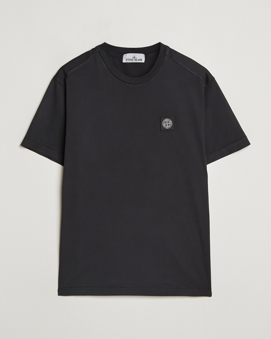 Men | T-Shirts | Stone Island | Garment Dyed Jersey T-Shirt Black