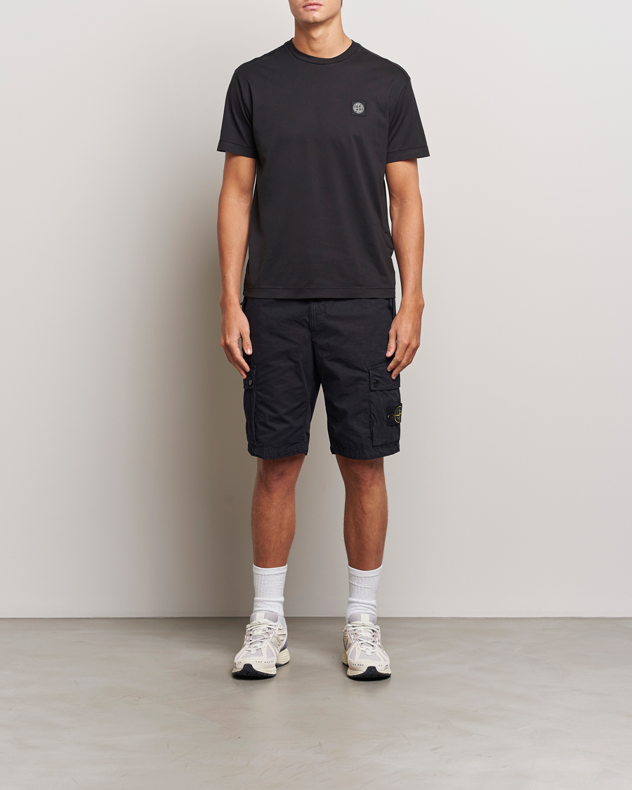 Men | T-Shirts | Stone Island | Garment Dyed Jersey T-Shirt Black