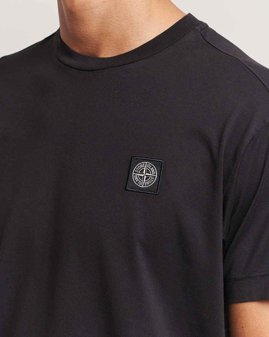 Men | T-Shirts | Stone Island | Garment Dyed Jersey T-Shirt Black