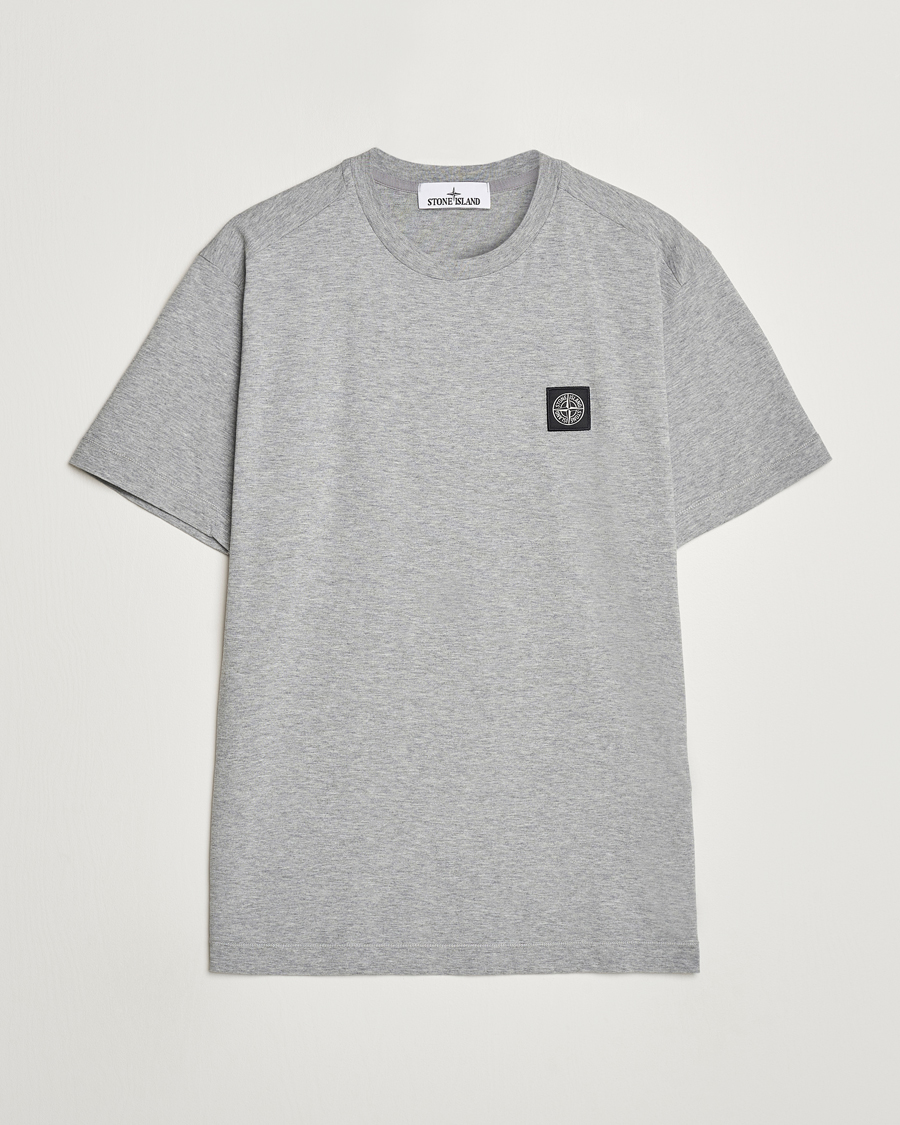 Men | T-Shirts | Stone Island | Garment Dyed Jersey T-Shirt Melange Grey
