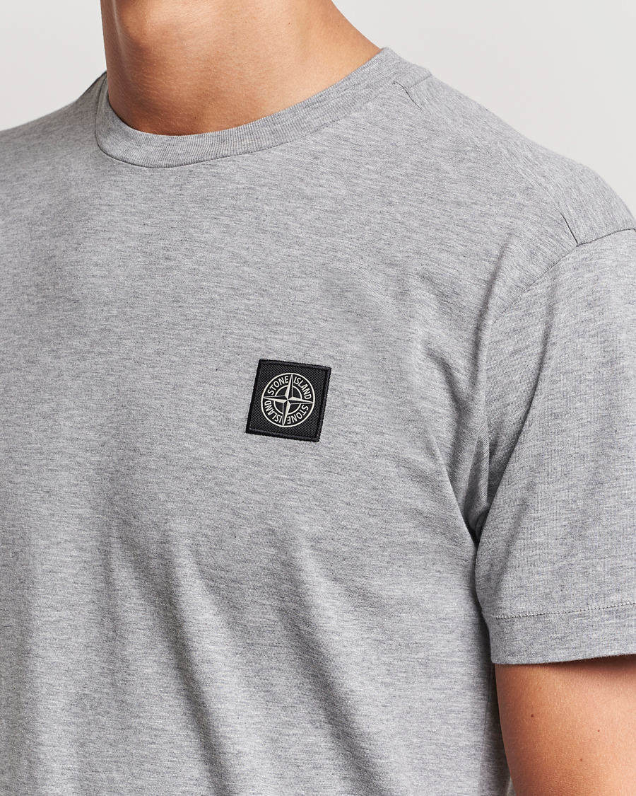 Men | T-Shirts | Stone Island | Garment Dyed Jersey T-Shirt Melange Grey