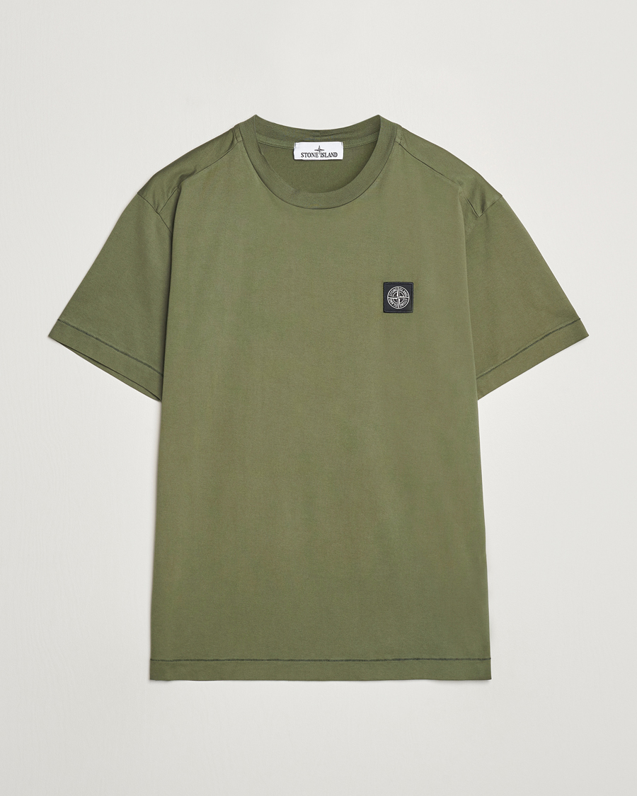 Men | T-Shirts | Stone Island | Garment Dyed Jersey T-Shirt Musk