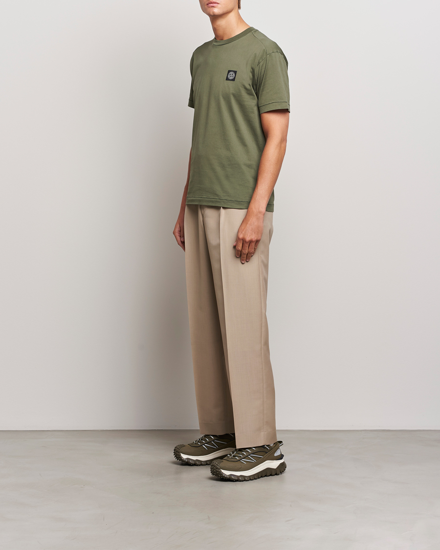 Men | T-Shirts | Stone Island | Garment Dyed Jersey T-Shirt Musk