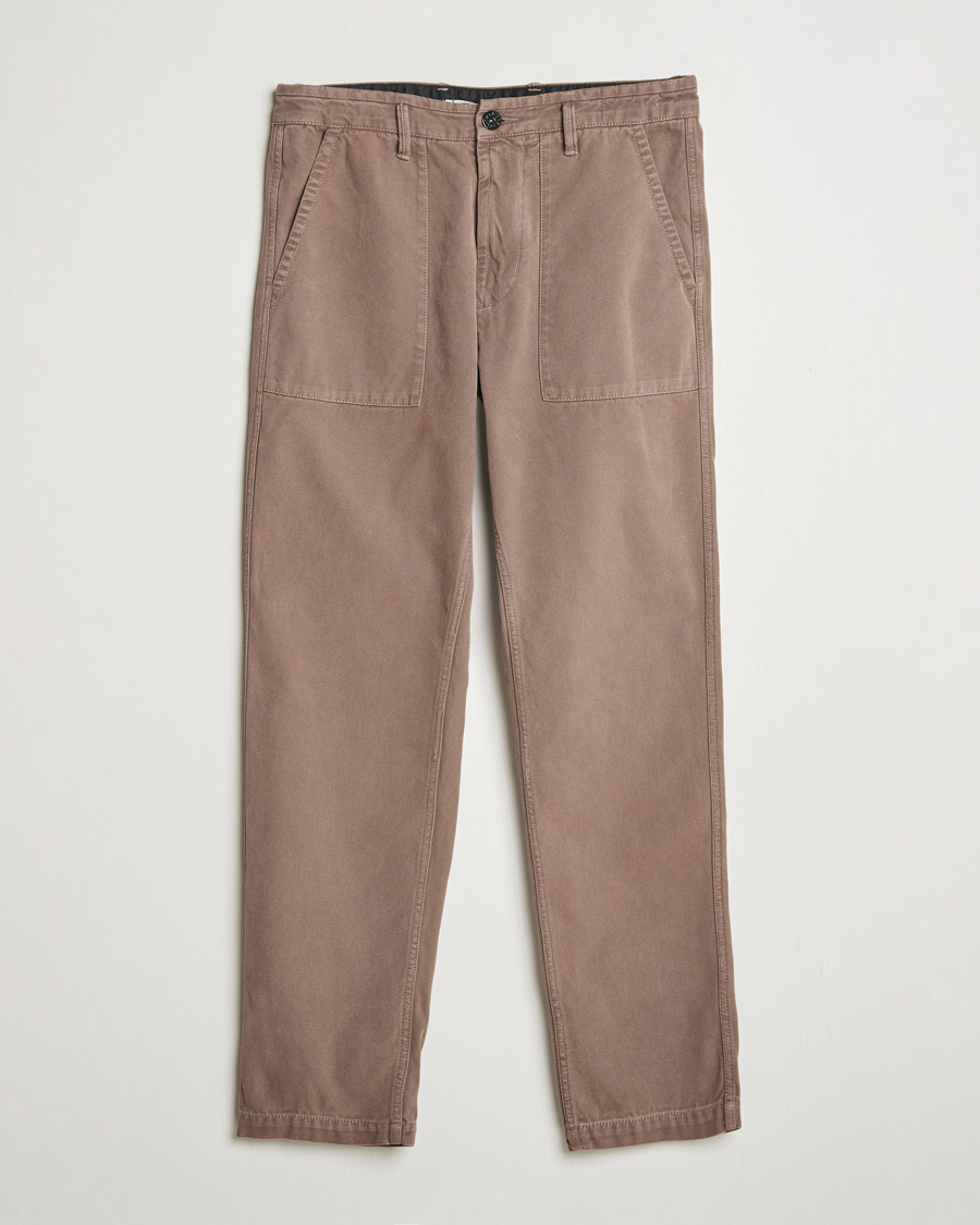 Men | Trousers | Stone Island | Panama Cotton Pants Walnut