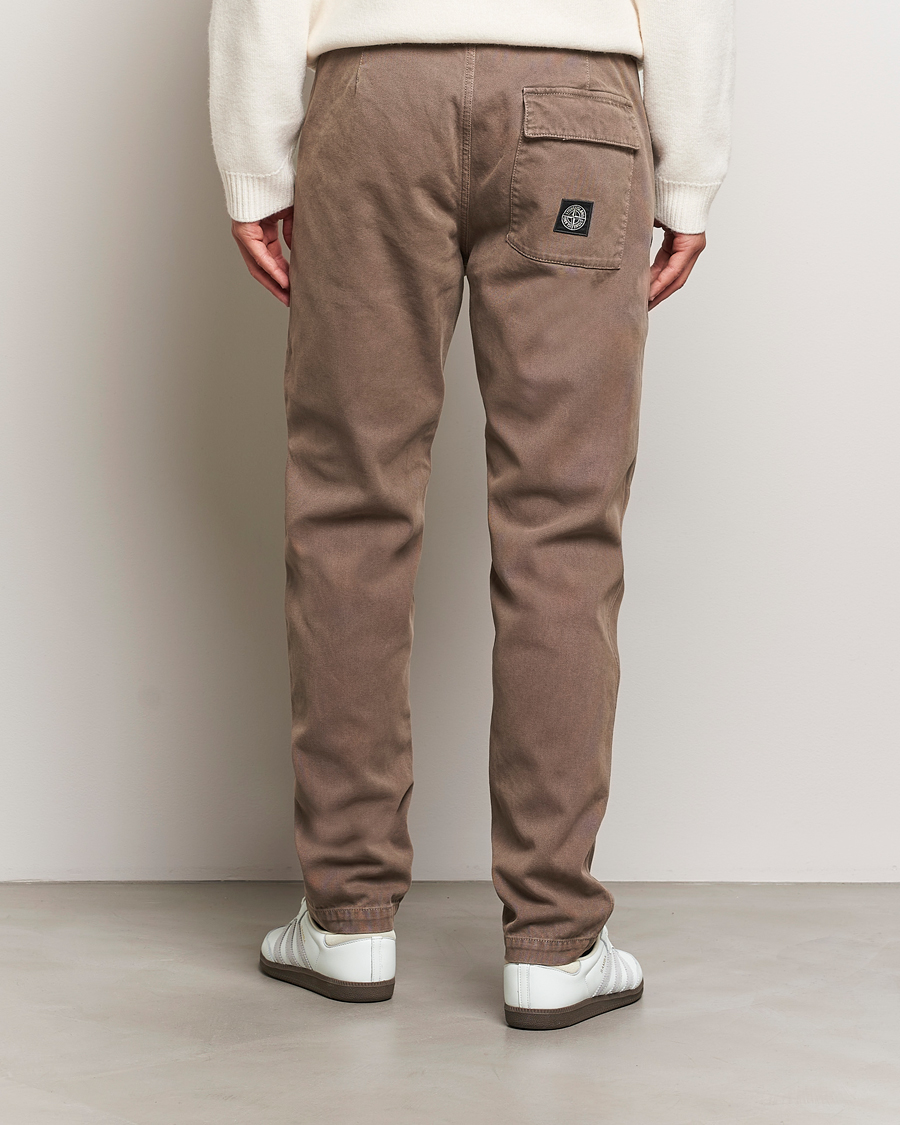 Men | Trousers | Stone Island | Panama Cotton Pants Walnut
