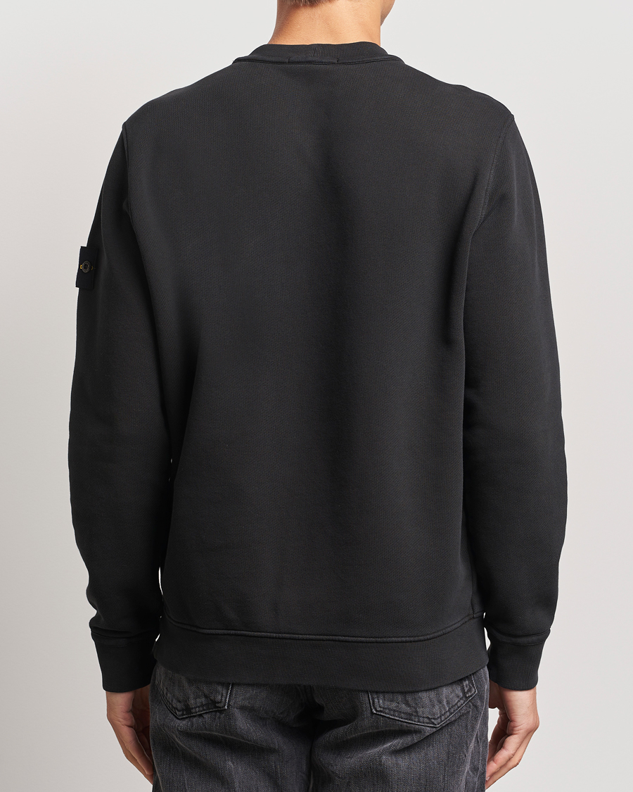 Men | Sweaters & Knitwear | Stone Island | Old Dyed Cotton Sweatshirt Black