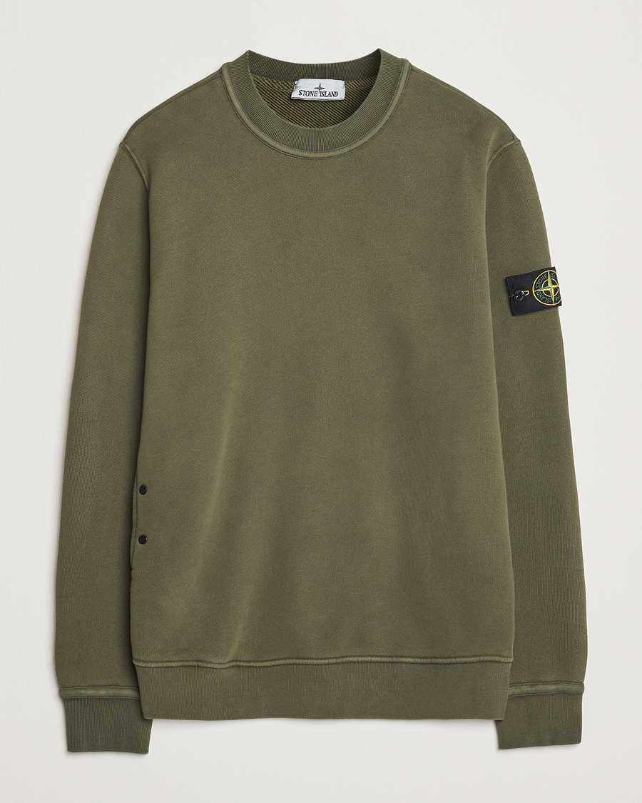 Men | Sweaters & Knitwear | Stone Island | Old Dyed Cotton Sweatshirt Musk