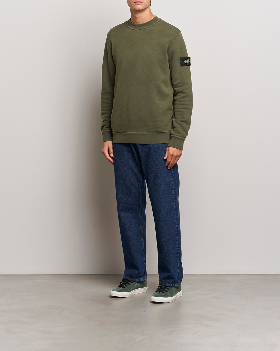 Men | Sweaters & Knitwear | Stone Island | Old Dyed Cotton Sweatshirt Musk