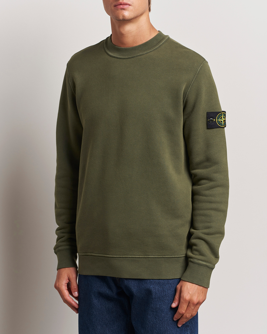Men | Sweaters & Knitwear | Stone Island | Old Dyed Cotton Sweatshirt Musk