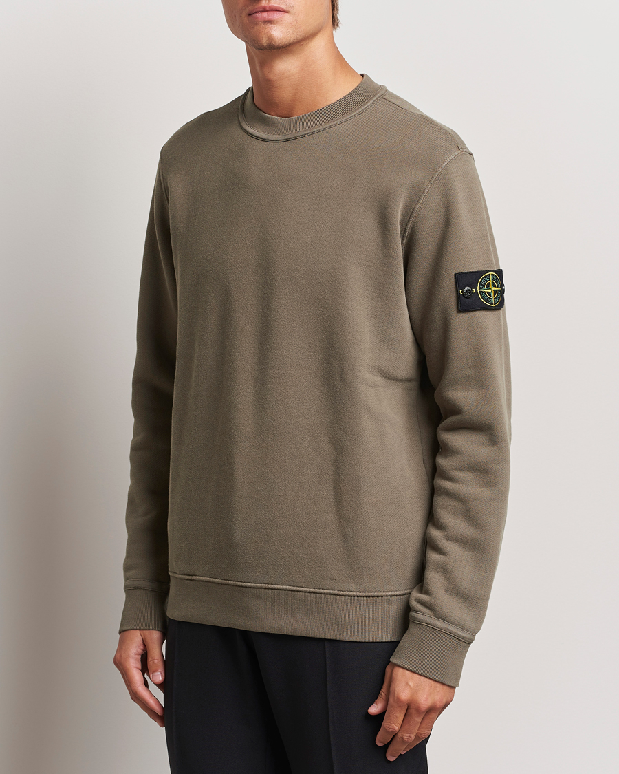 Men | Sweaters & Knitwear | Stone Island | Old Dyed Cotton Sweatshirt Walnut