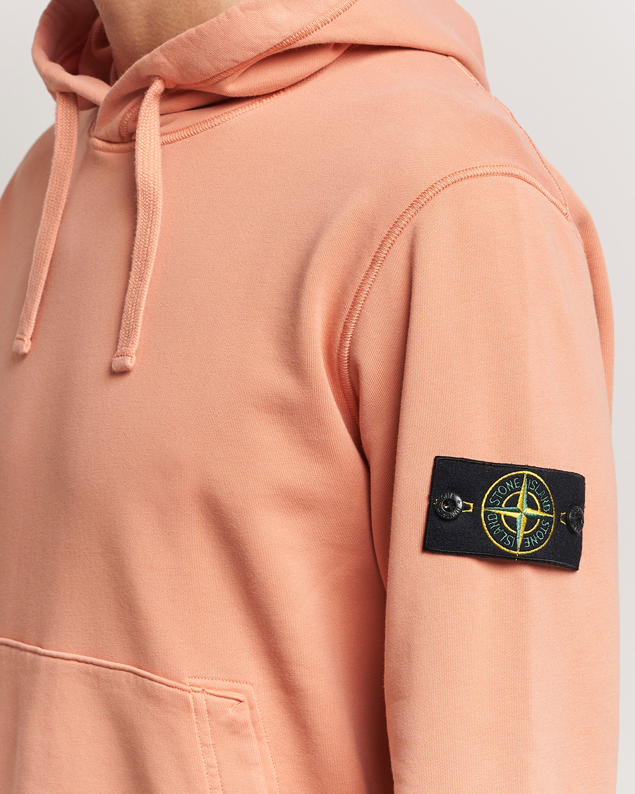 Men | Sweaters & Knitwear | Stone Island | Garment Dyed Fleece Hood Orange