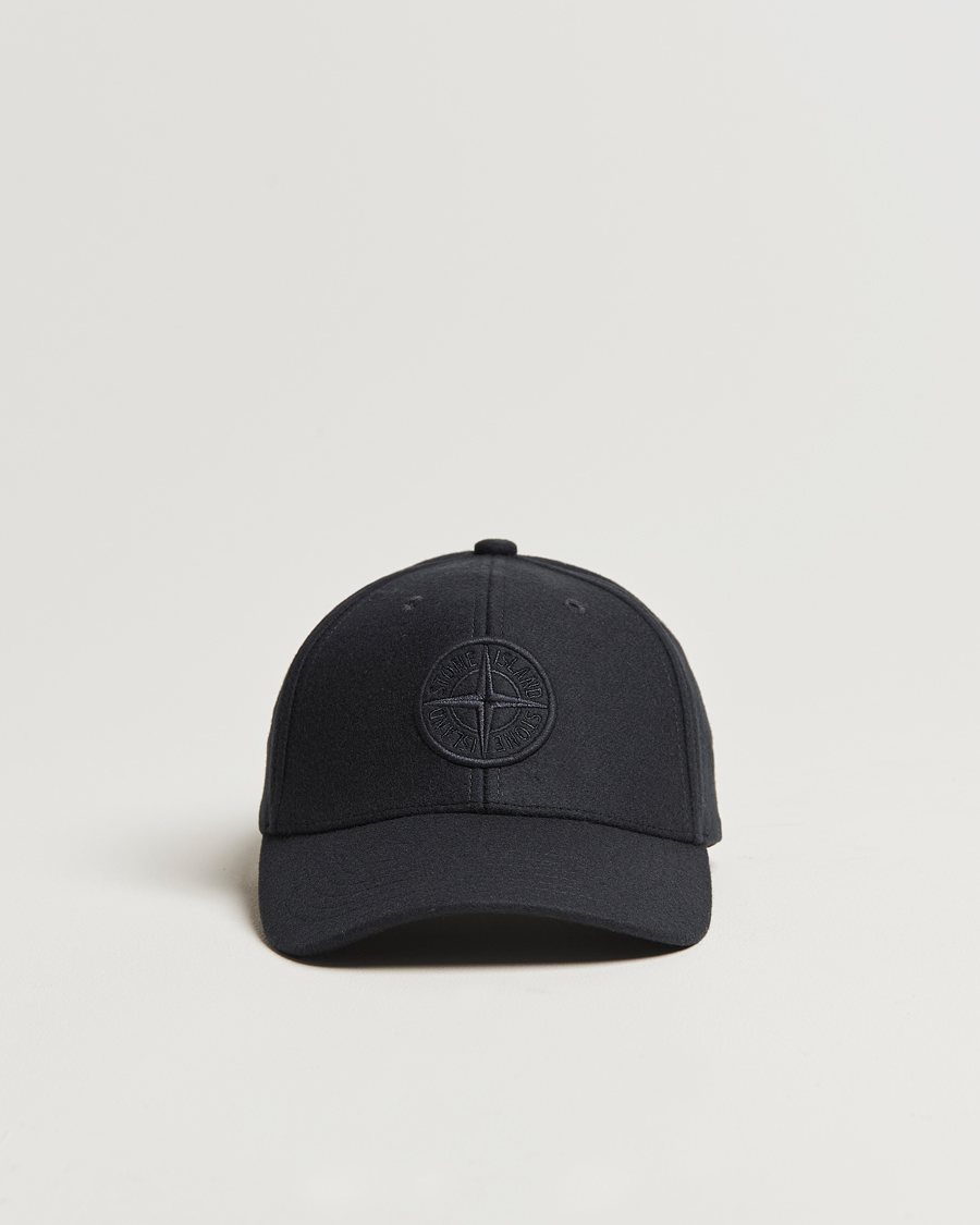 Men | Stone Island Wool Nylon Flannel Cap Navy Blue | Stone Island | Wool Nylon Flannel Cap Navy Blue