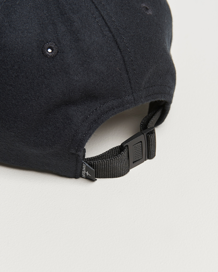 Men | Stone Island Wool Nylon Flannel Cap Navy Blue | Stone Island | Wool Nylon Flannel Cap Navy Blue