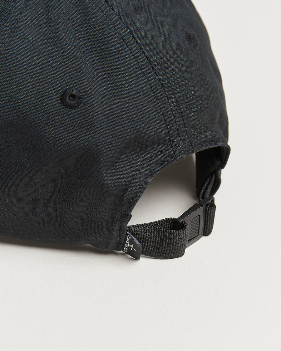 Men | Stone Island Cotton Rep Logo Cap Black | Stone Island | Cotton Rep Logo Cap Black