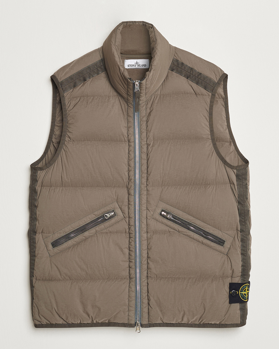 Men | Coats & Jackets | Stone Island | Nylon Down-TC Vest Walnut