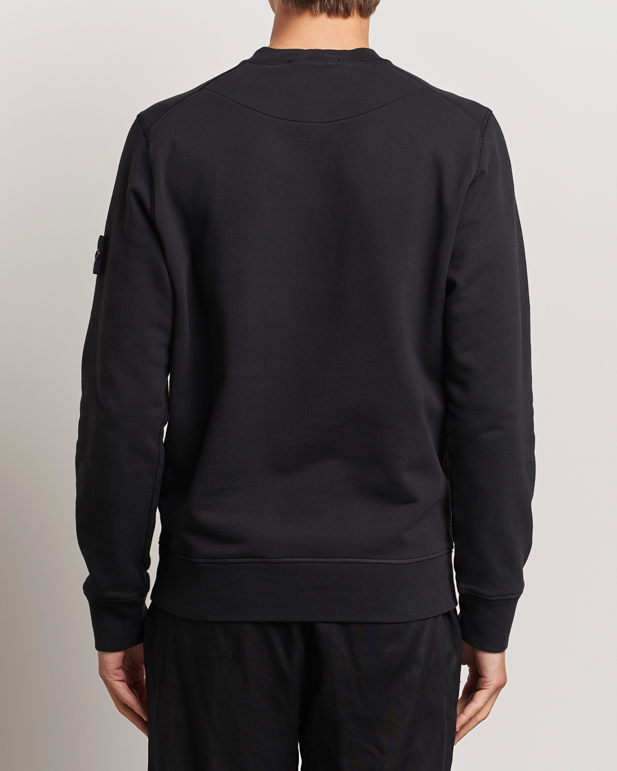 Men | Sweaters & Knitwear | Stone Island | Garment Dyed Fleece Sweatshirt Black