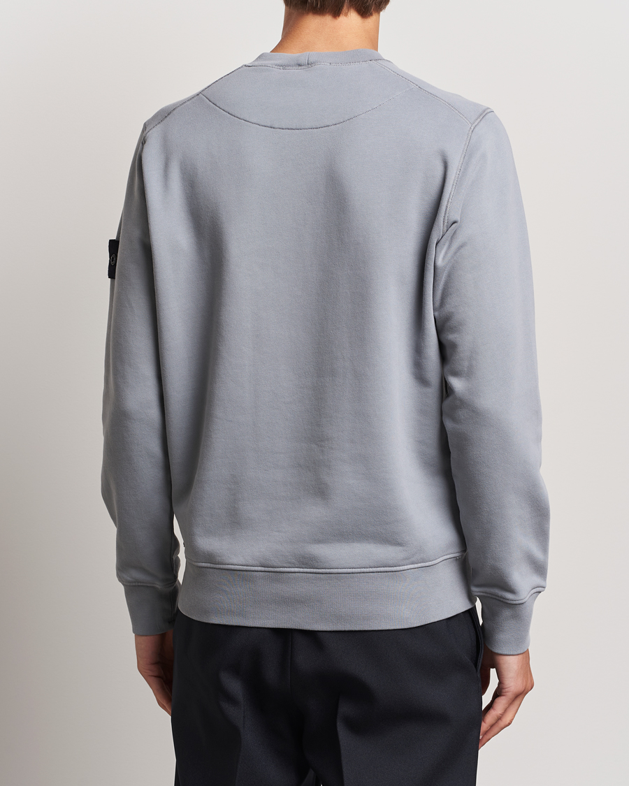 Men | Sweaters & Knitwear | Stone Island | Garment Dyed Fleece Sweatshirt Grey Green