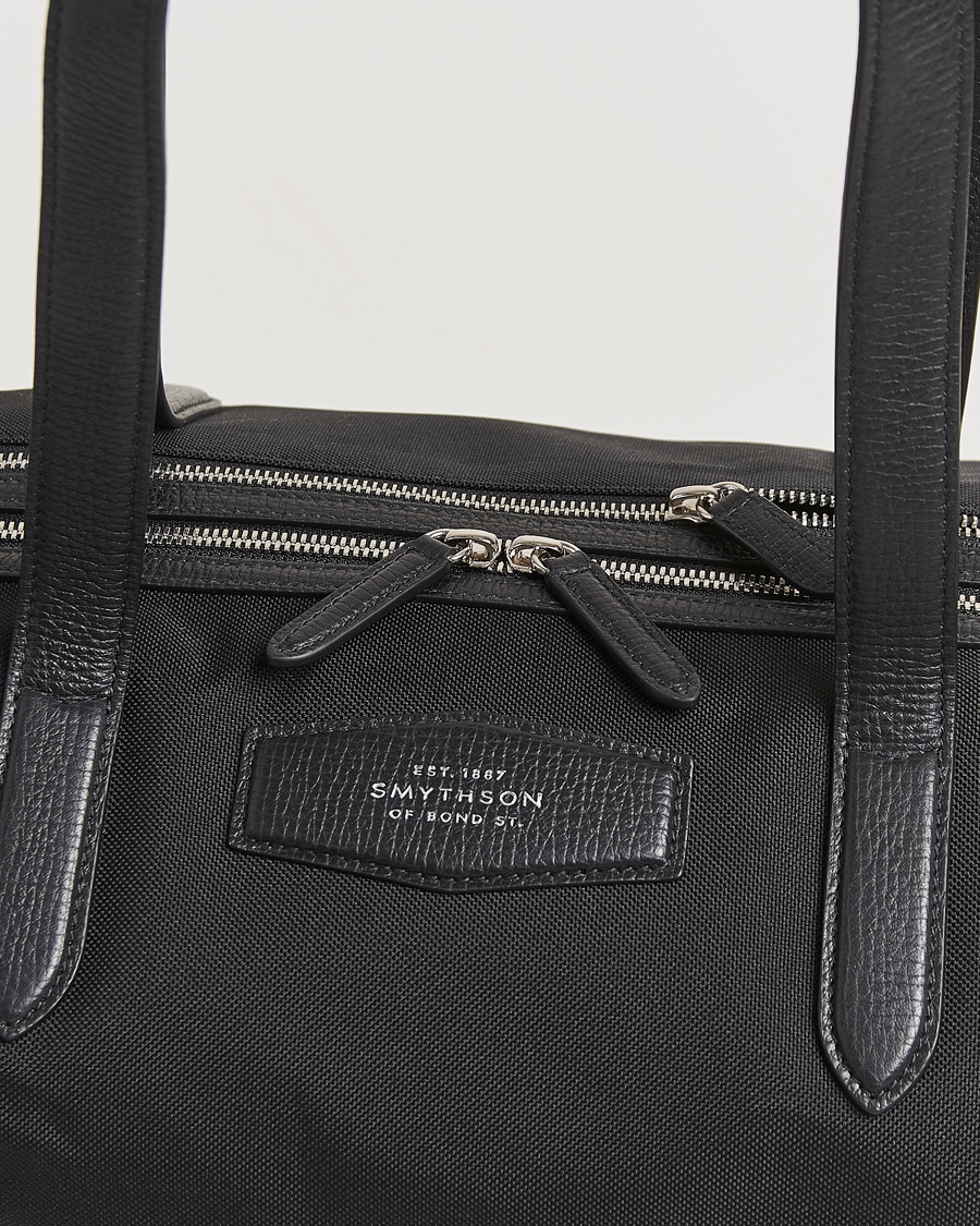 Men | Bags | Smythson | Canvas Norton Small Travel Bag Black
