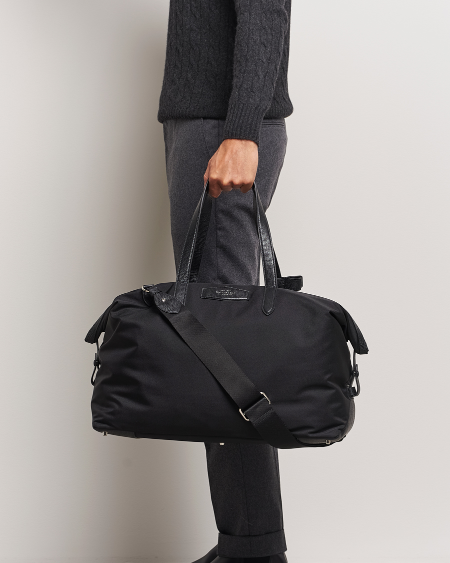 Men | Bags | Smythson | Canvas Norton Travel Bag Black