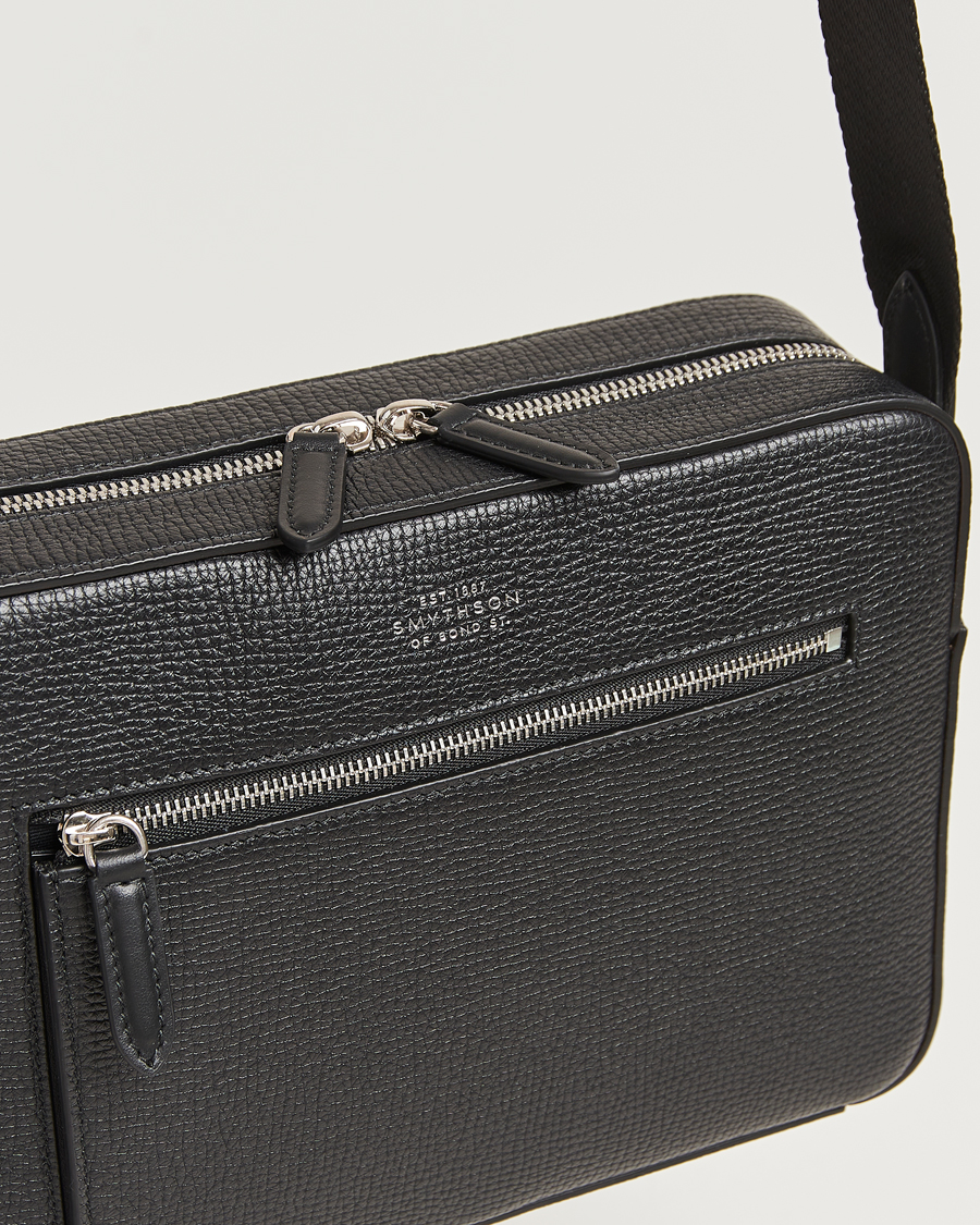 Men | Bags | Smythson | Ludlow Zip Crossbody Bag Black