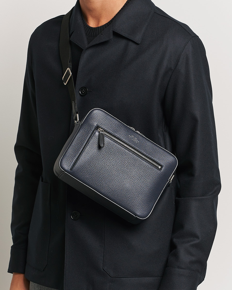 Men | Bags | Smythson | Ludlow Zip Crossbody Bag Navy