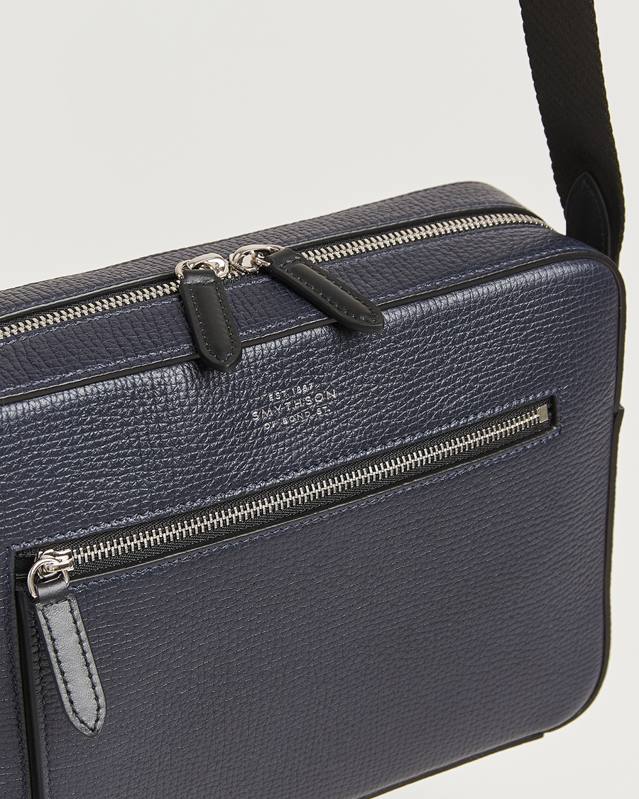 Men | Bags | Smythson | Ludlow Zip Crossbody Bag Navy