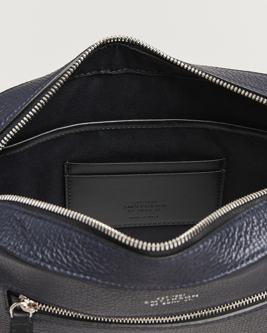Men | Bags | Smythson | Ludlow Zip Crossbody Bag Navy