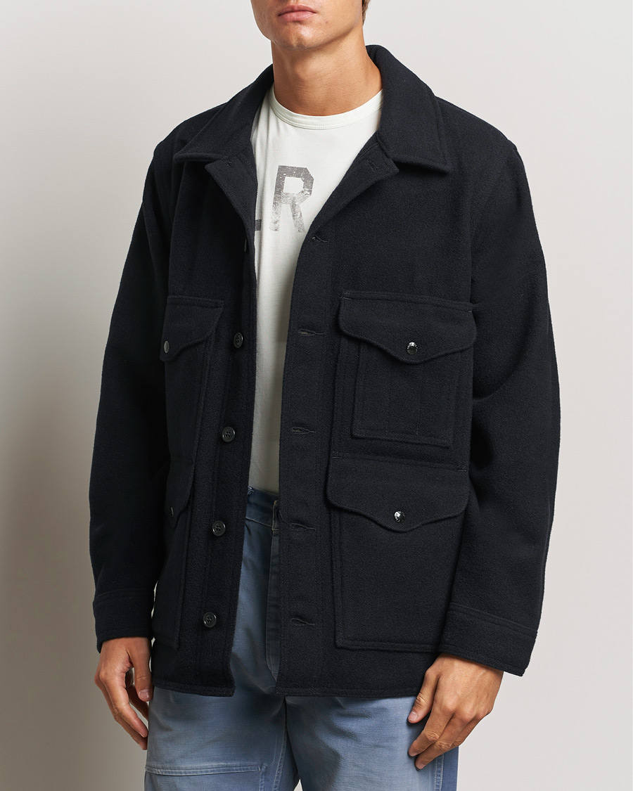 Men | Coats & Jackets | Filson | Mackinaw Wool Cruiser Dark Navy
