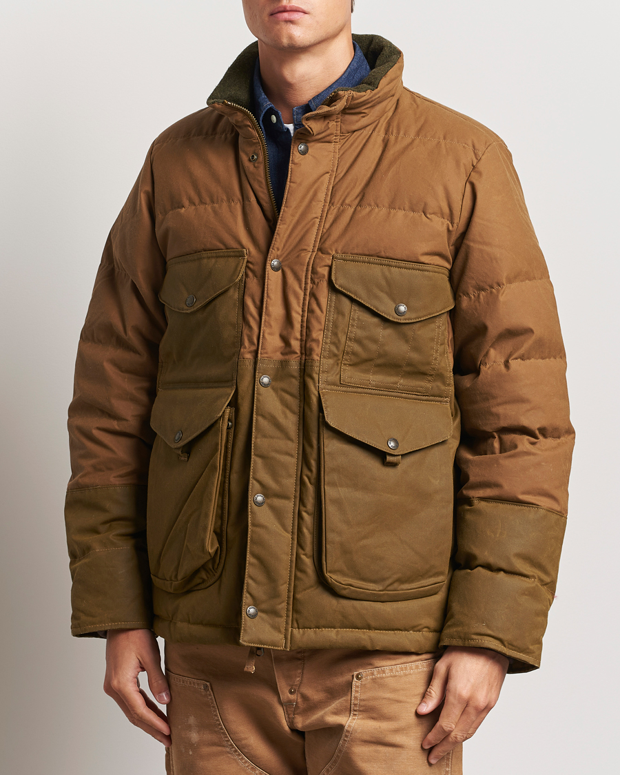 Tan down jacket shop