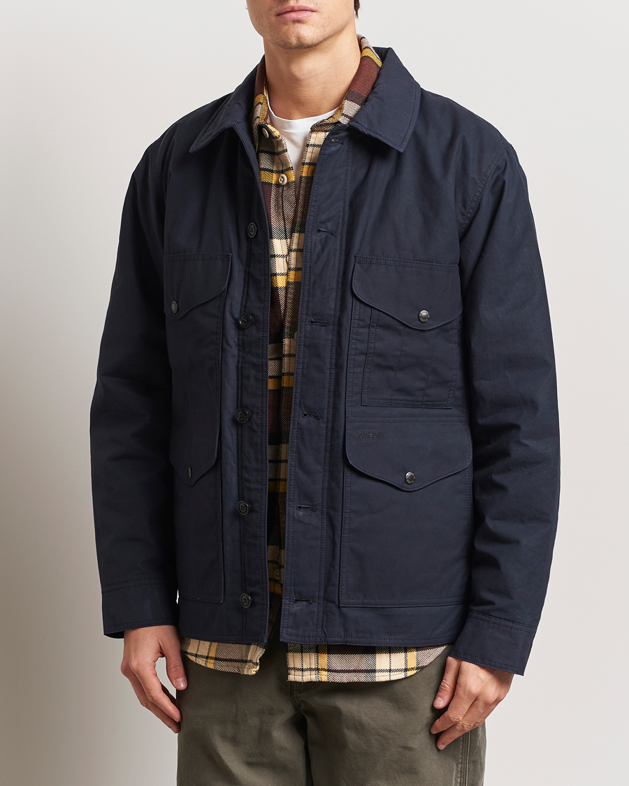 Men | Coats & Jackets | Filson | Waxed Ranger Cruiser Navy