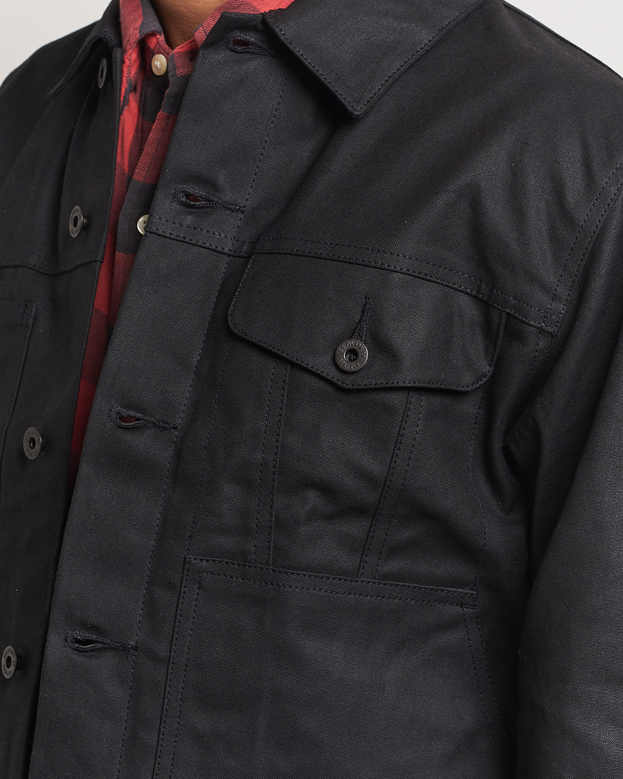 Men | Coats & Jackets | Filson | Short Lined Tin Cloth Cruiser Black