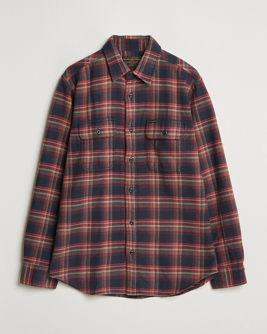 Men | Shirts | Filson | Vintage Flannel Work Shirt Black/Rust