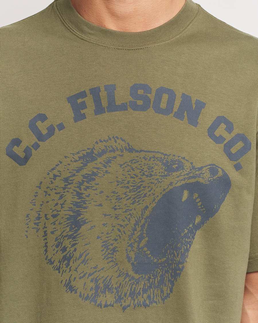 Men | T-Shirts | Filson | Printed Cotton T-Shirt Ivy Green