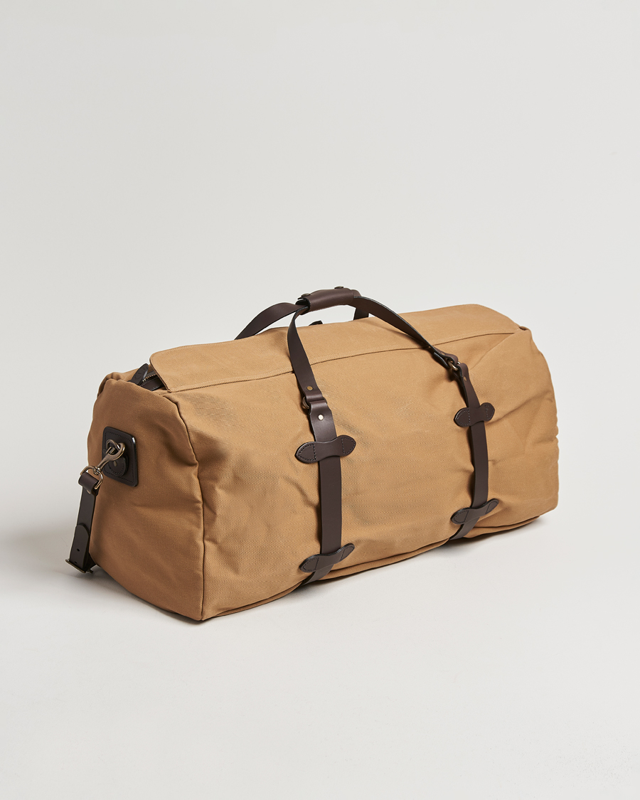 Men | Bags | Filson | Rugged Twill Duffle Large Tan