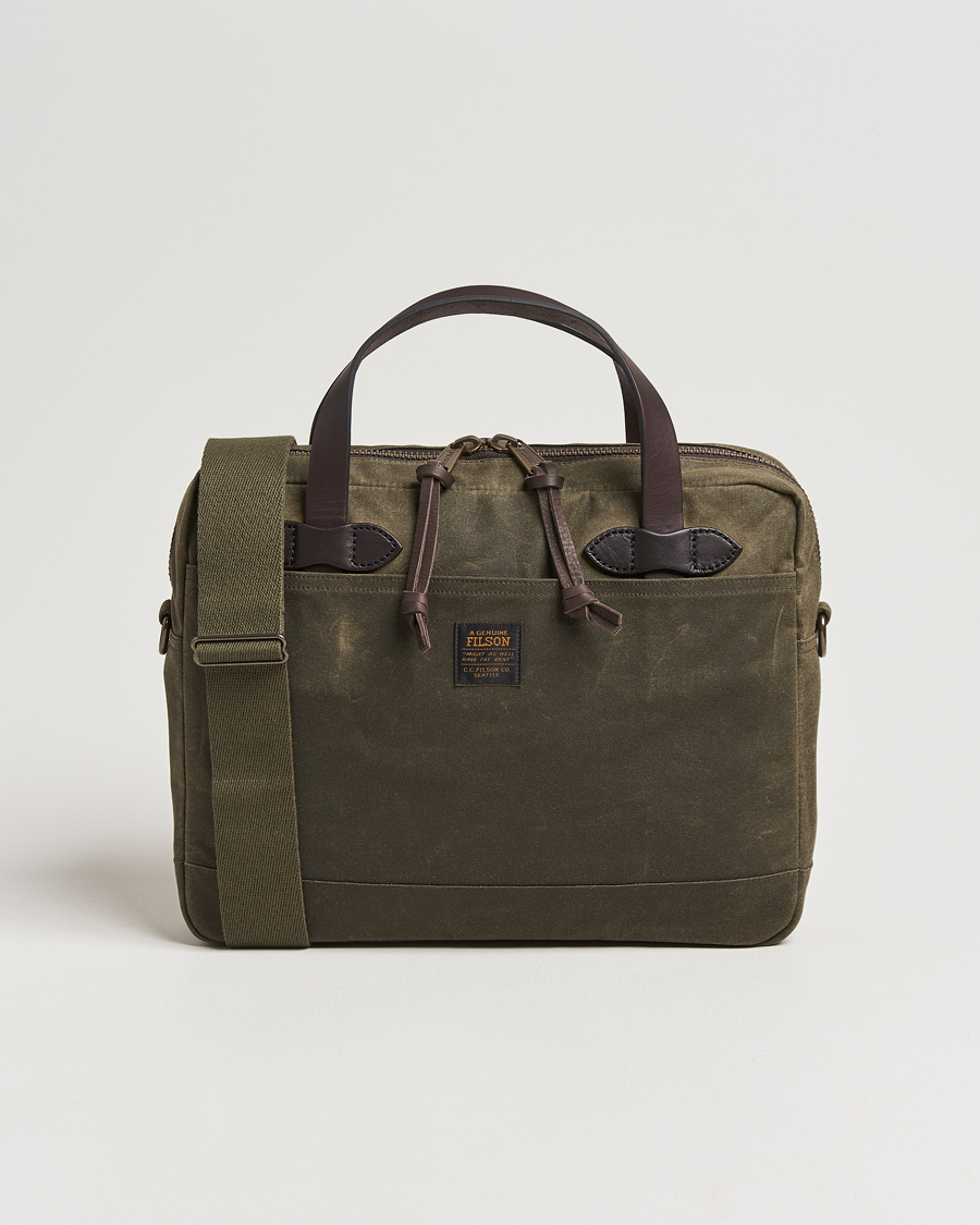 Men | Bags | Filson | Tin Cloth Compact Briefcase Otter Green