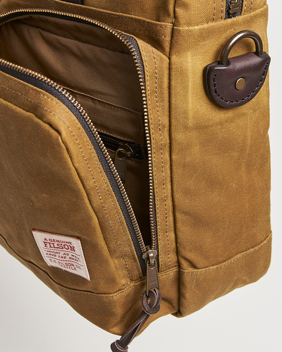 Men | Bags | Filson | 24-Hour Tin Briefcase Dark Tan