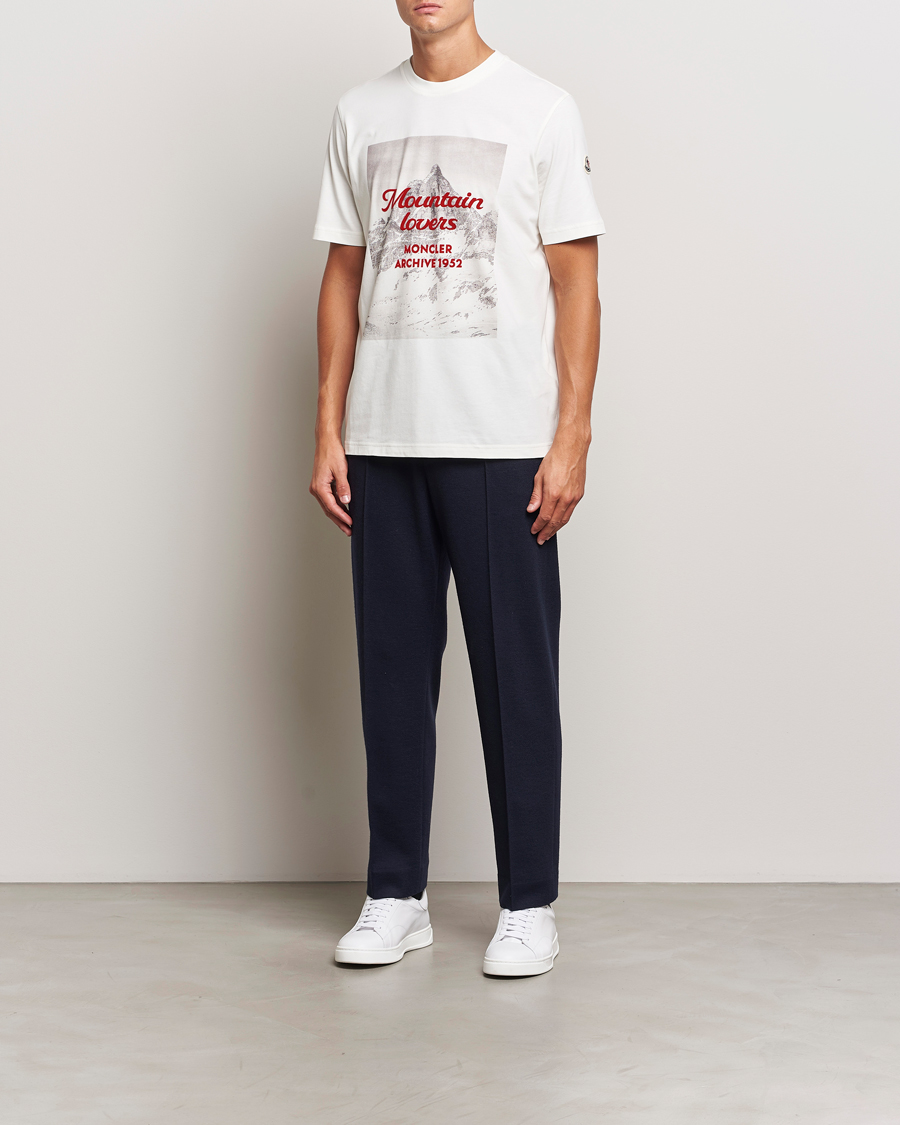 Men | T-Shirts | Moncler | Mountain Lovers T-Shirt White