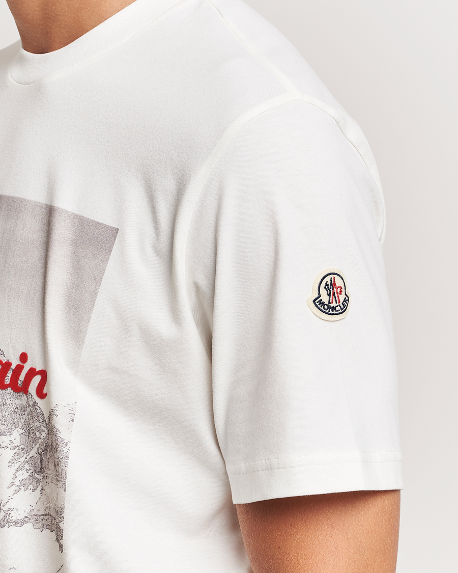 Men | T-Shirts | Moncler | Mountain Lovers T-Shirt White