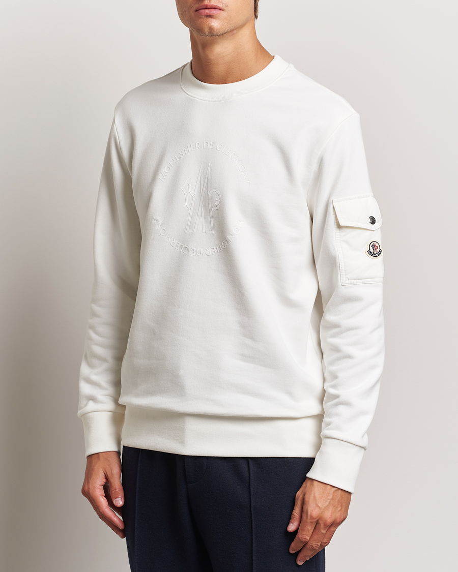 Men | Sweaters & Knitwear | Moncler | Pocket Sleeve Sweatshirt Off White