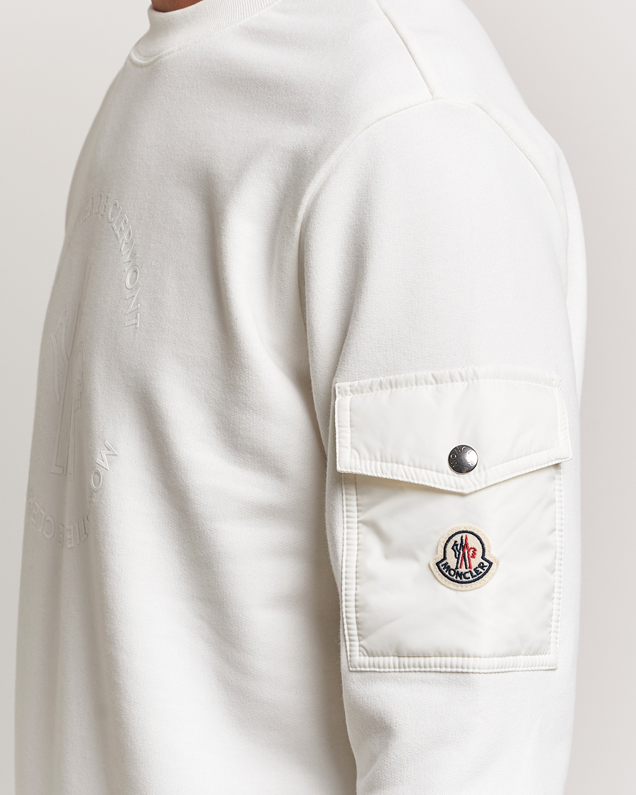 Men | Sweaters & Knitwear | Moncler | Pocket Sleeve Sweatshirt Off White