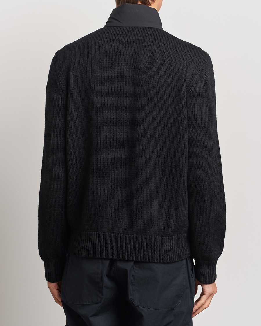 Men | Sweaters & Knitwear | Moncler | Hybrid Zip Cardigan Black
