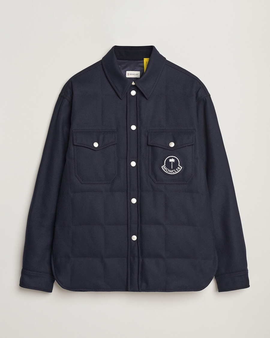 Men | Coats & Jackets | Moncler Genius | X Palm Angels Shirt Jacket Navy