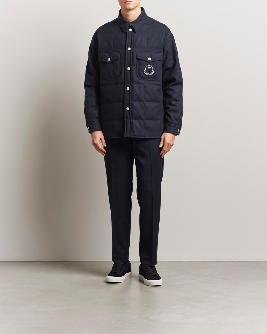 Men | Coats & Jackets | Moncler Genius | X Palm Angels Shirt Jacket Navy