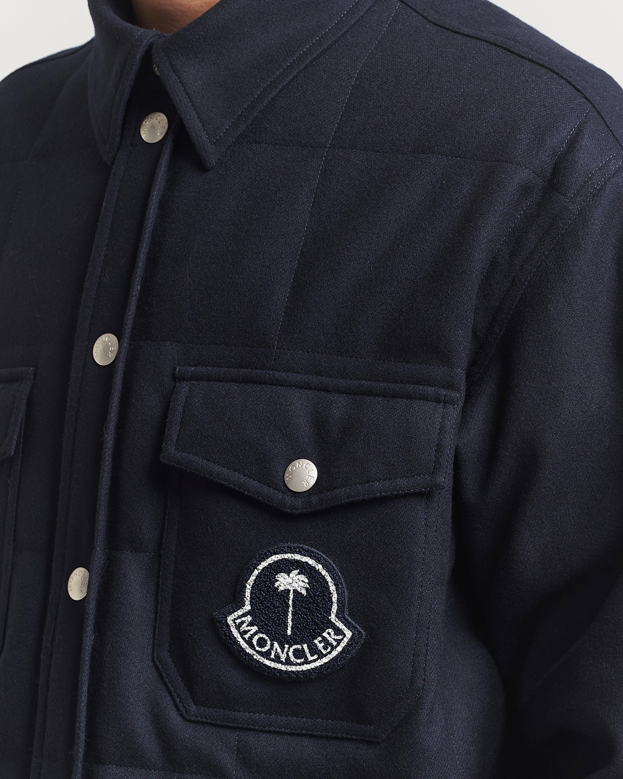 Men | Coats & Jackets | Moncler Genius | X Palm Angels Shirt Jacket Navy