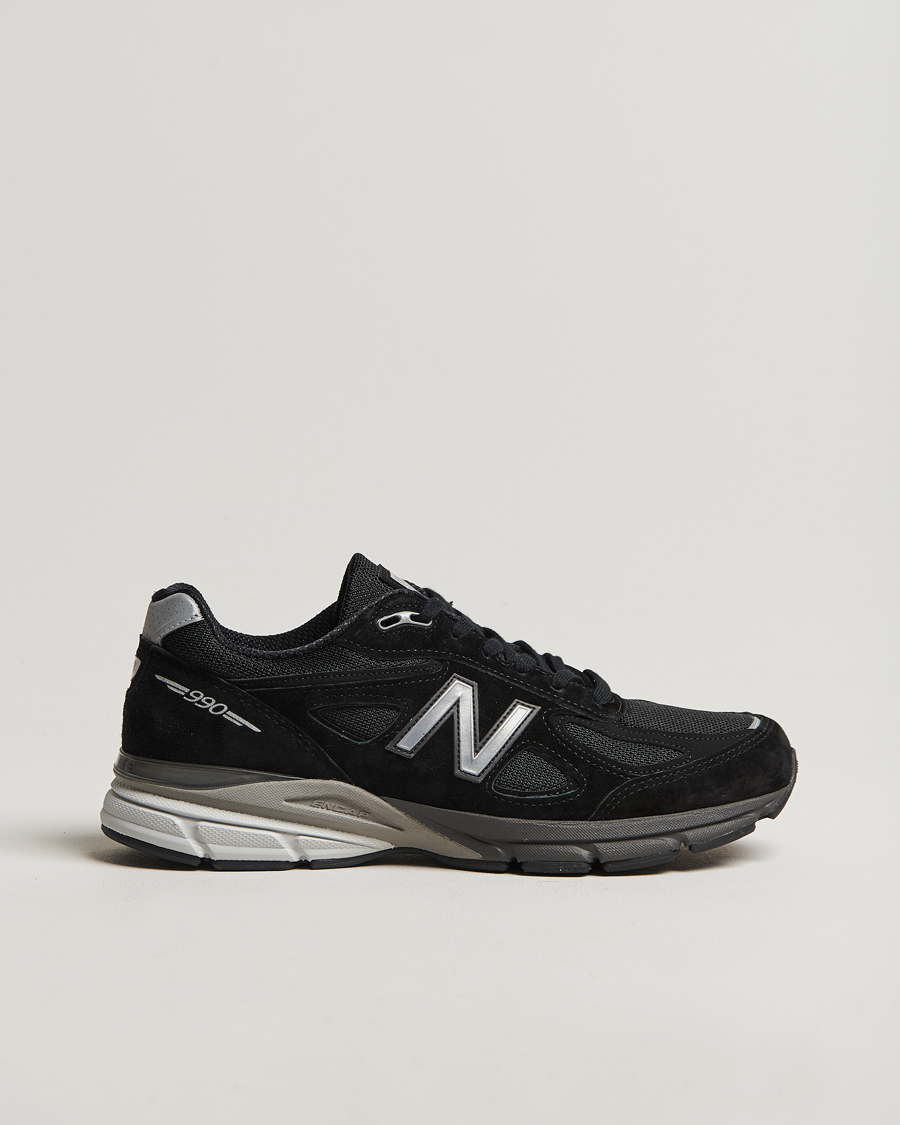 Men | Sneakers | New Balance Made In US & UK | New Balance Made in USA 990v4 Sneakers Black