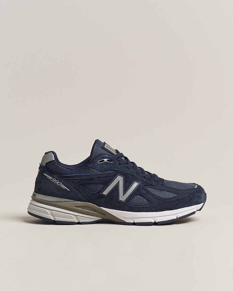 Men | Sneakers | New Balance Made In US & UK | New Balance Made in USA 990v4 Sneakers Navy