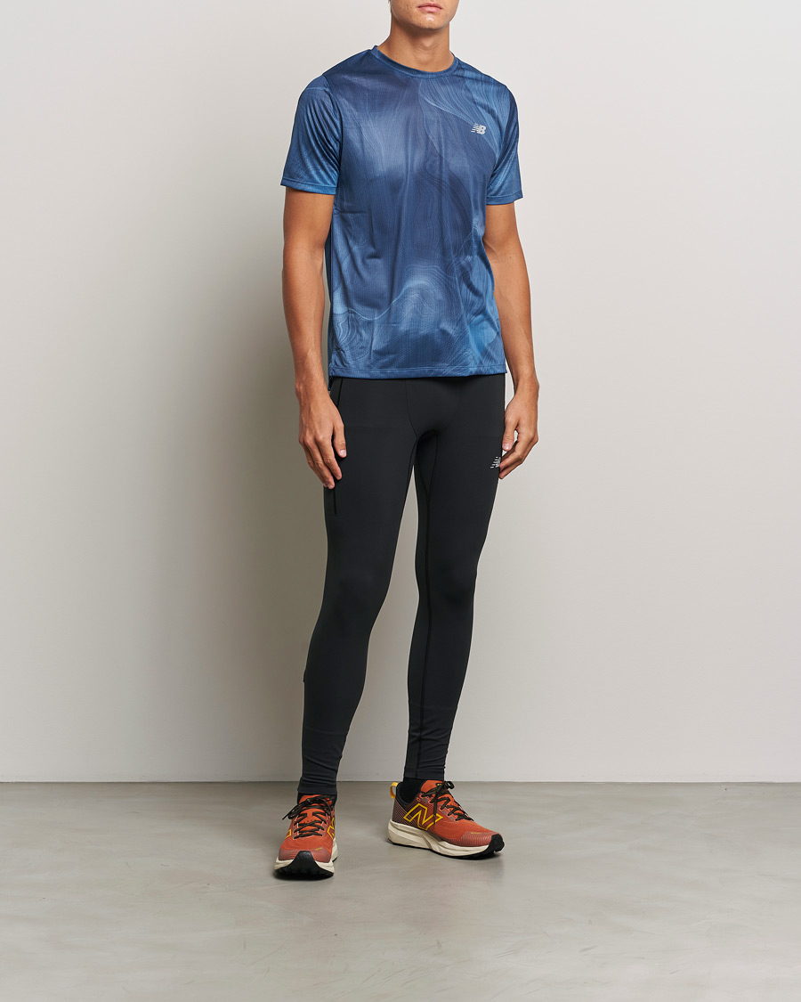 Men | Trousers | New Balance Running | Sleek Pocket Tights Black