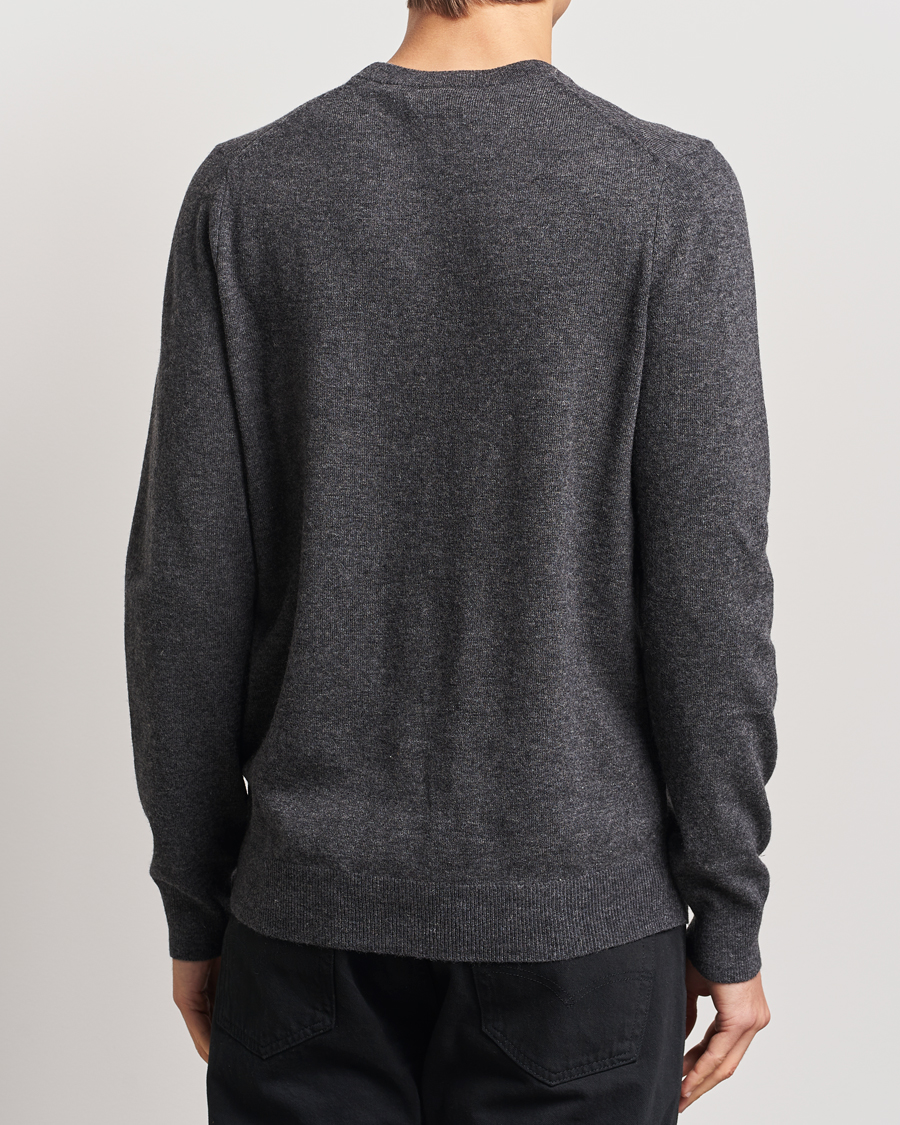Men | Sweaters & Knitwear | Lyle & Scott | Lambswool Crew Neck Pullover Charcoal Marl