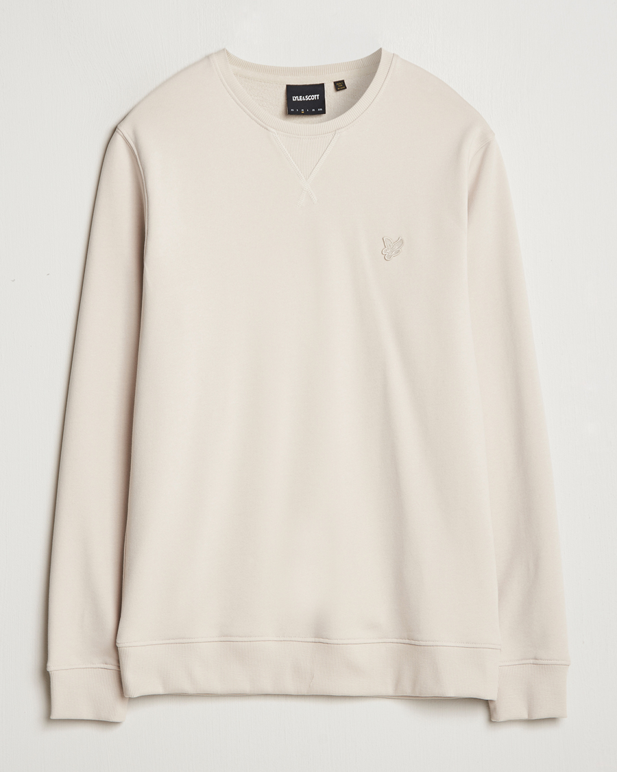 Men | Sweaters & Knitwear | Lyle & Scott | Tonal Eagle Crew Neck Sweatshirt Cove