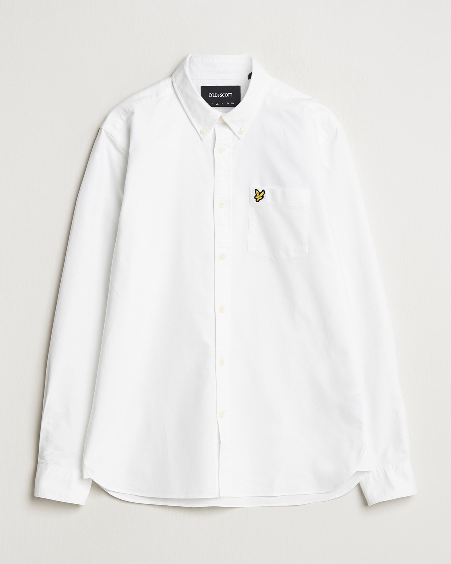Men | Shirts | Lyle & Scott | Lightweight Oxford Shirt White